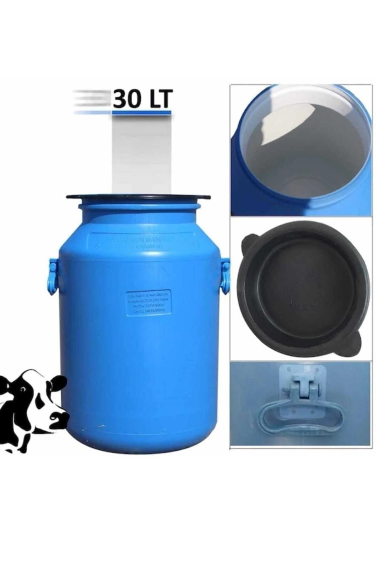 30 Lt Litre Varil Süt Güğümü Içi Beyaz Bidon