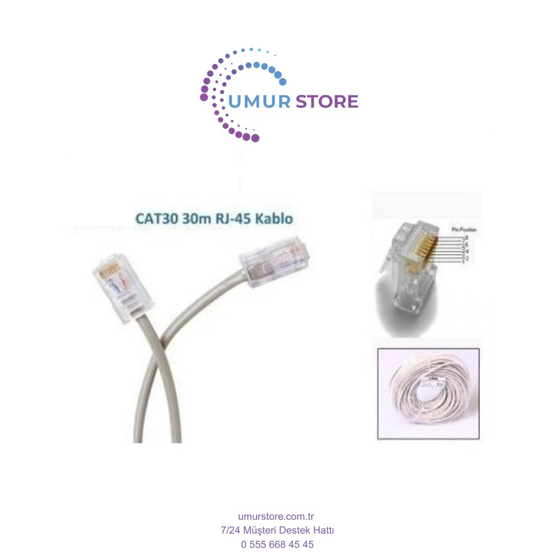 Herz 30 Metre Cat5 Utp Patch Cord Kablosu