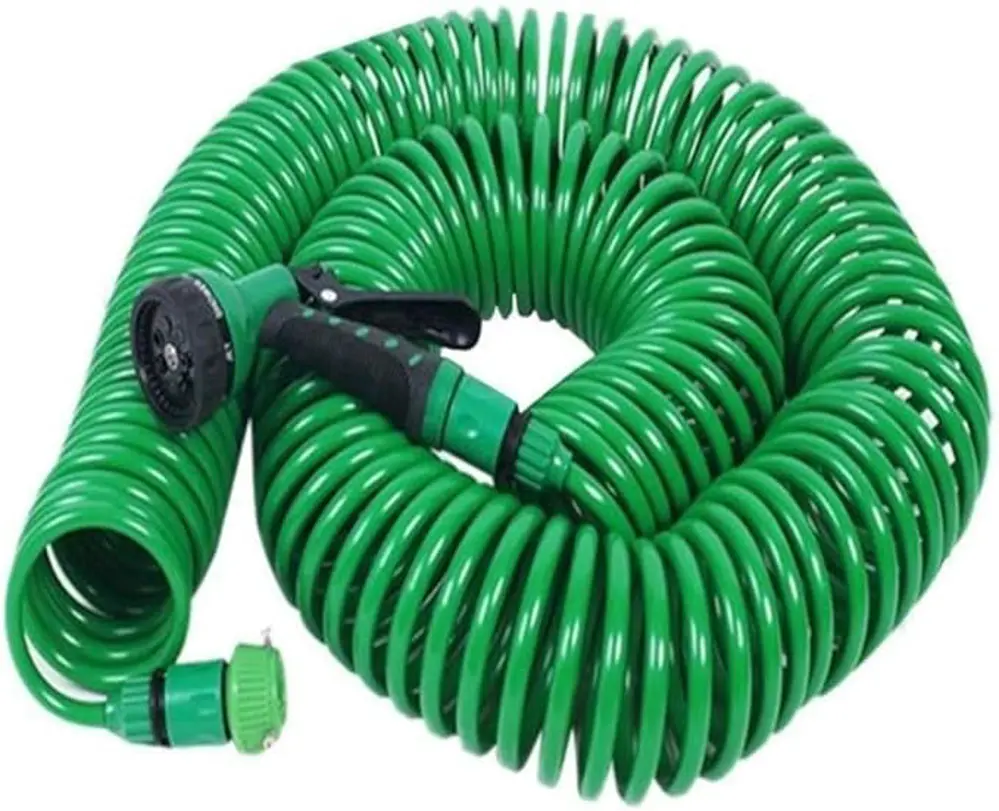 30 Metre Spiral Hortum + 4 Fonksiyonlu Özel Sulama Tabancası (474