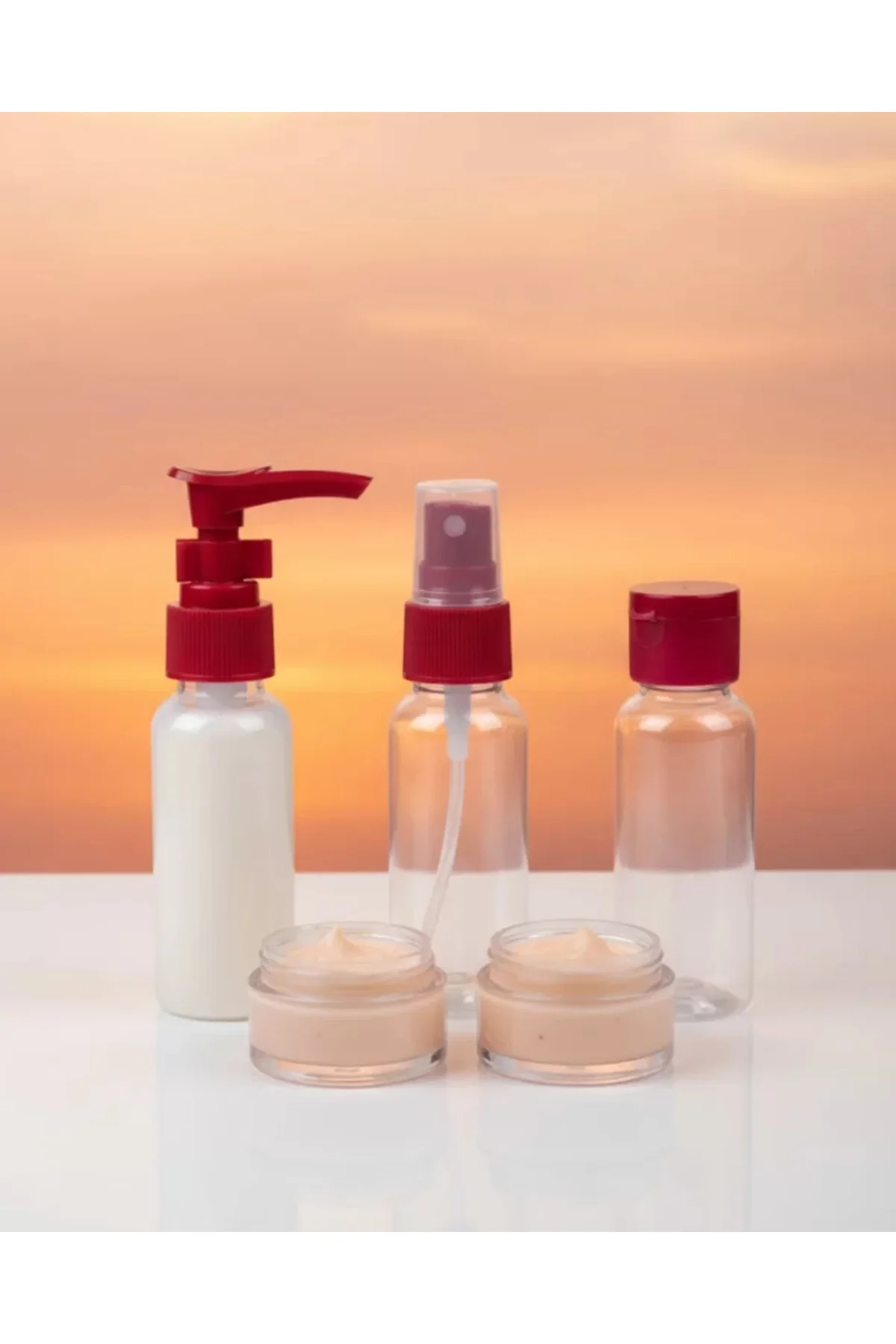 30 Ml 5’li Seyahat Banyo Şişe Seti Sızdırmaz Tasarım