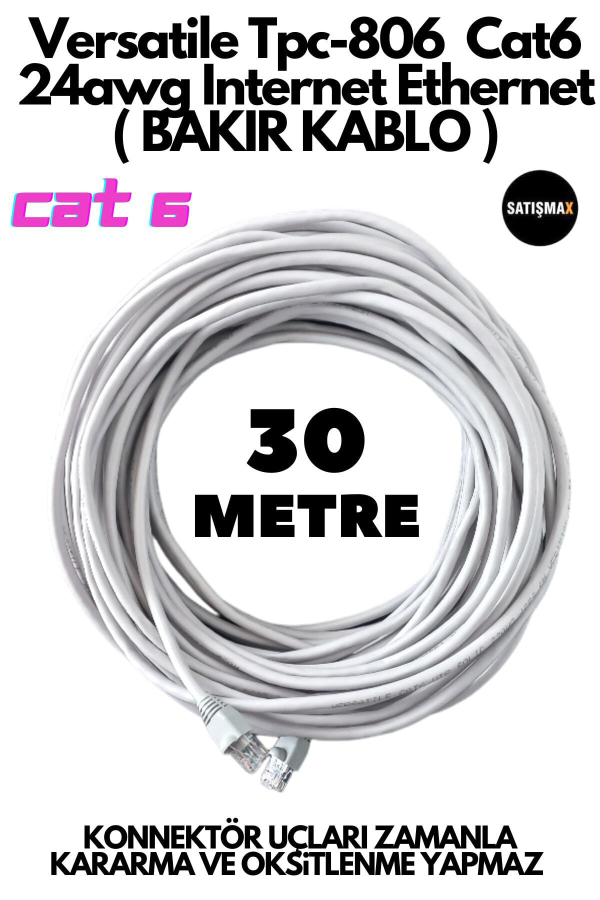 30 Mt 30 Metre Cat6 Internet Bilgisayar Ağ Network Ethernet Kablo