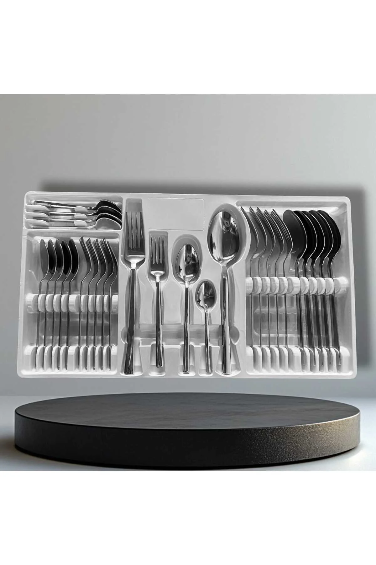 30 Parça 6 Kişilik Çatal Kaşık Seti Sade Model 18/0 Kalite Kutulu 30 Parça 6 Kişilik Çatal Kaşık Seti Sade Model 18/0 Kalite Kutulu