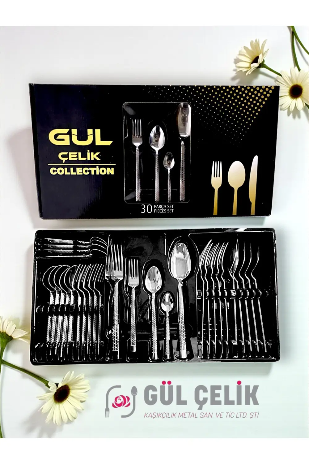 30 Parça 6 Kişilik Çatal Kaşık Seti Taş Model Kutulu 18/0 Kalite 30 Parça 6 Kişilik Çatal Kaşık Seti Taş Model Kutulu 18/0 Kalite