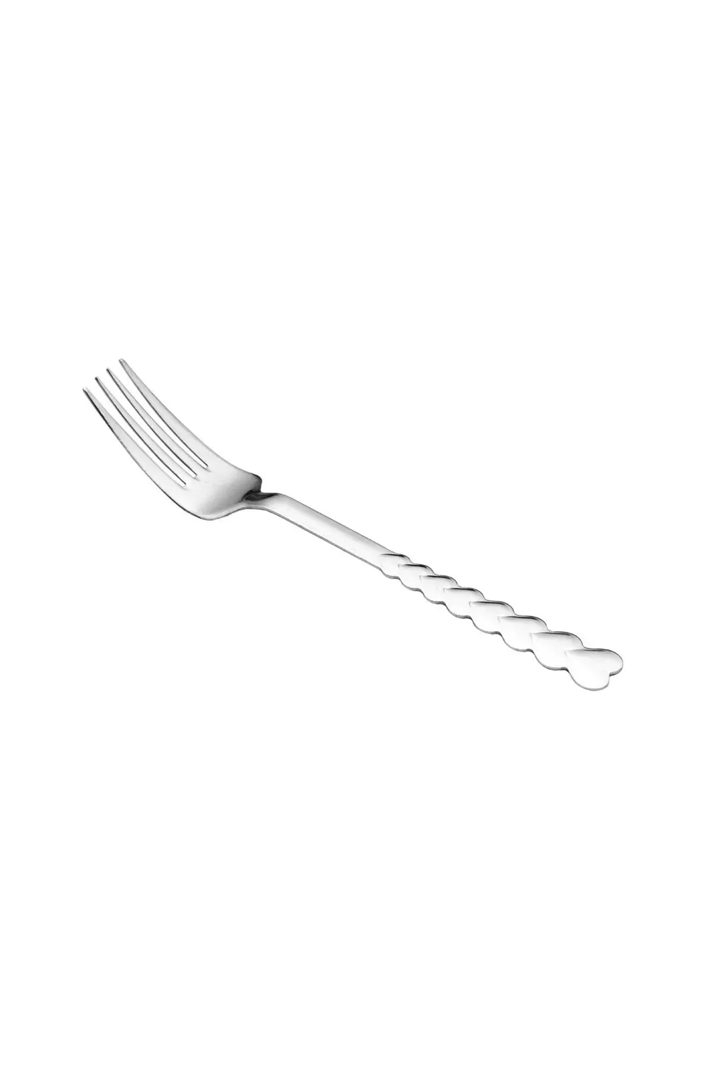 30 Parça 6 Kişilik Çatal Kaşık Takımı Kalpli Model ( KUTULU )