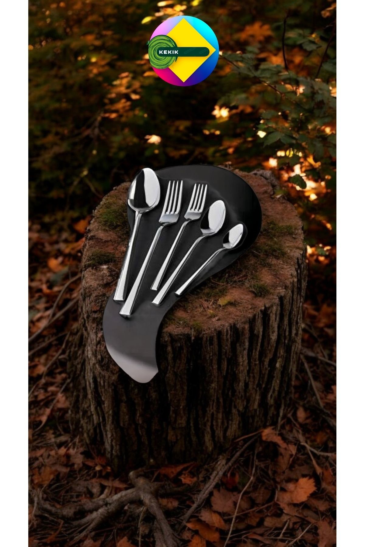 Kekikdükkan 30 Parça Çelik Çatat Kaşik Seti (Kamp Ocak Gazi Hediye)