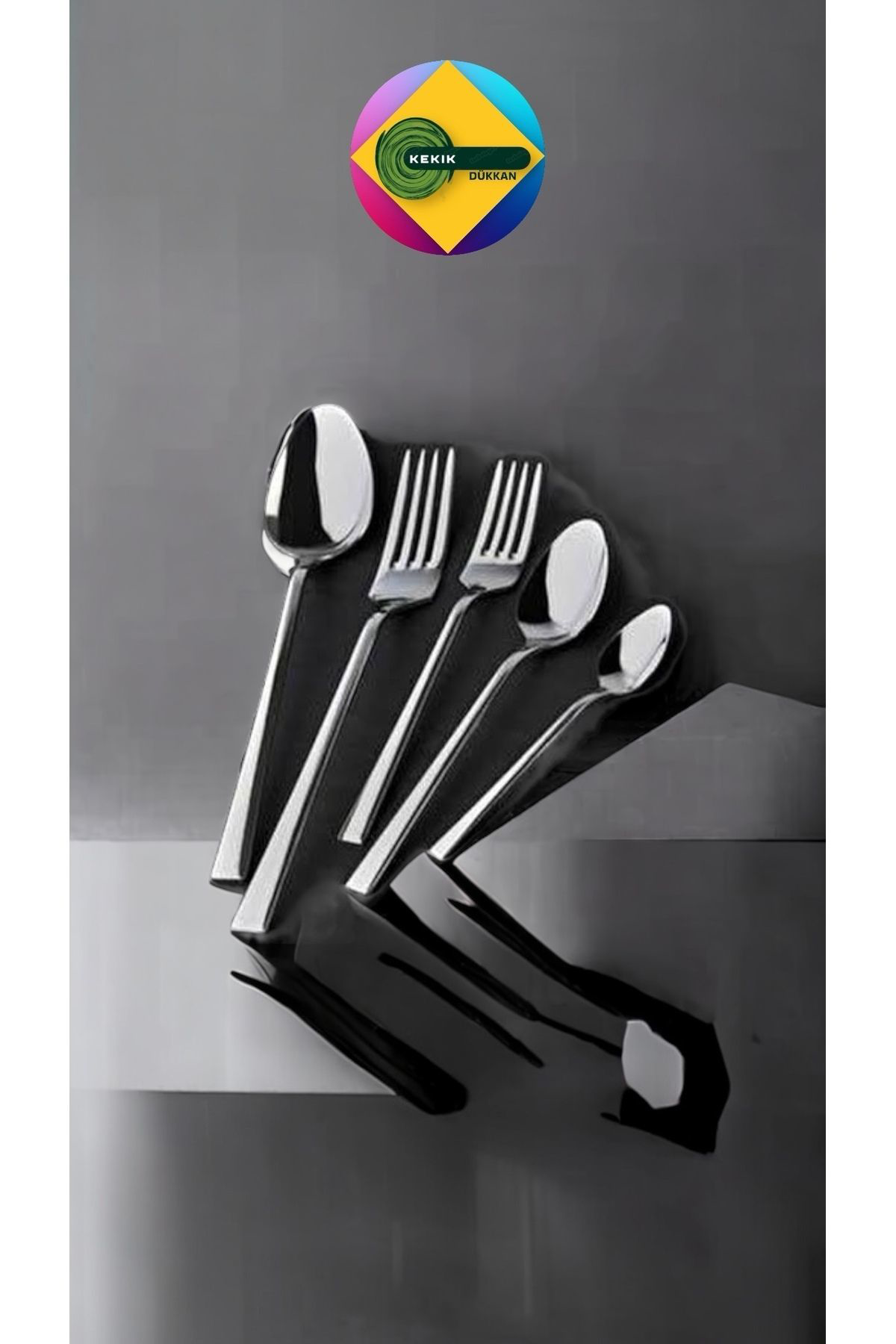 Kekikdükkan 30 Parça Çelik Çatat Kaşik Seti (Kamp Ocak Gazi Hediye)