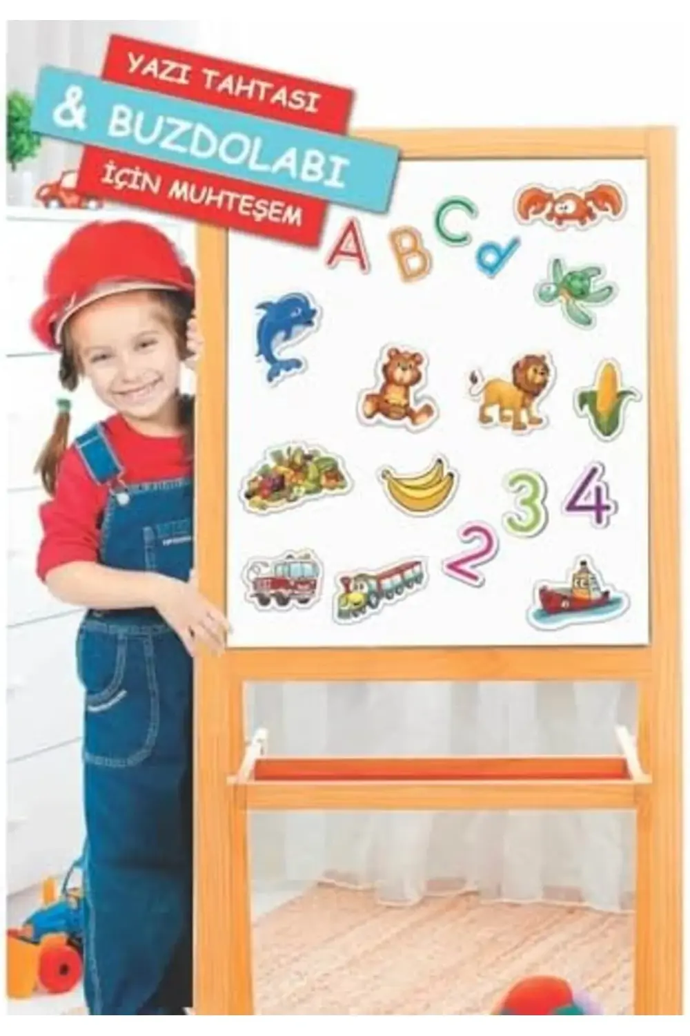 30 Parça Hayvanlar ve 26 Parça Sebze Meyveler Eğitici Set Magnet