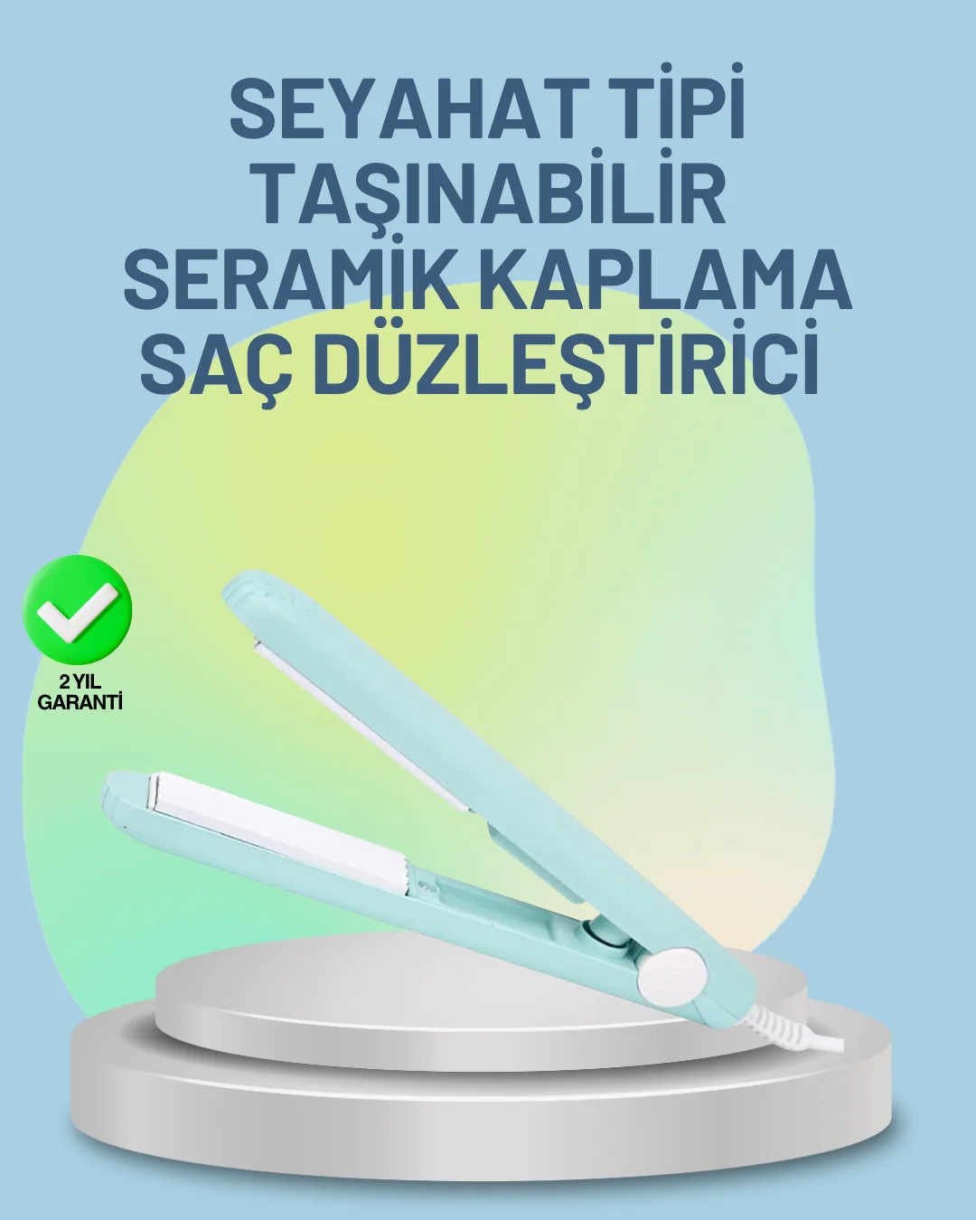 30 Saniyede Isınan PTC Teknolojili Saç Şekillendirici – Sabit Isı