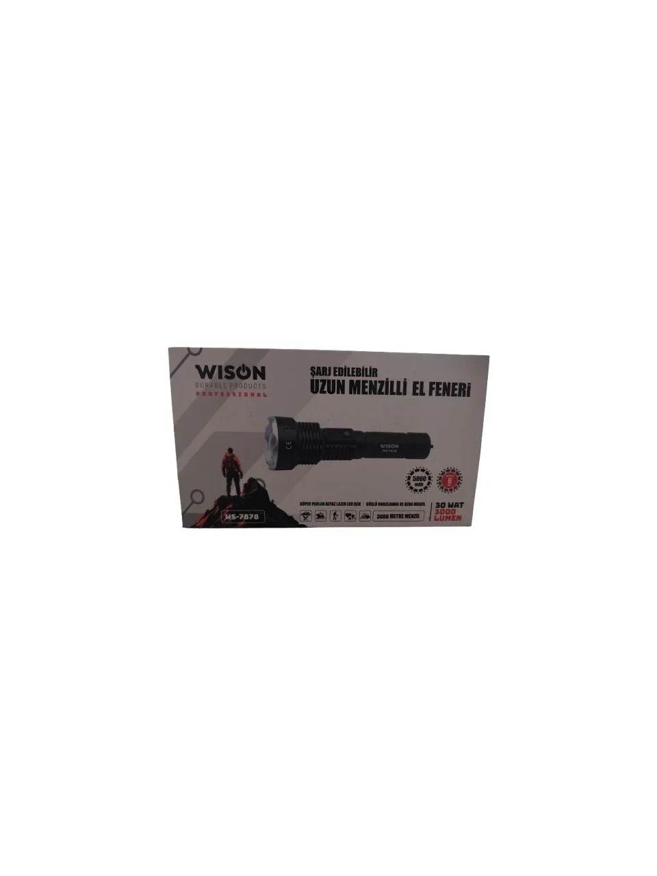 30 Watt 3000 Lümen Uzun Menzilli Fener WS-7878 Fiyatı, Yorumları ve Özellikleri