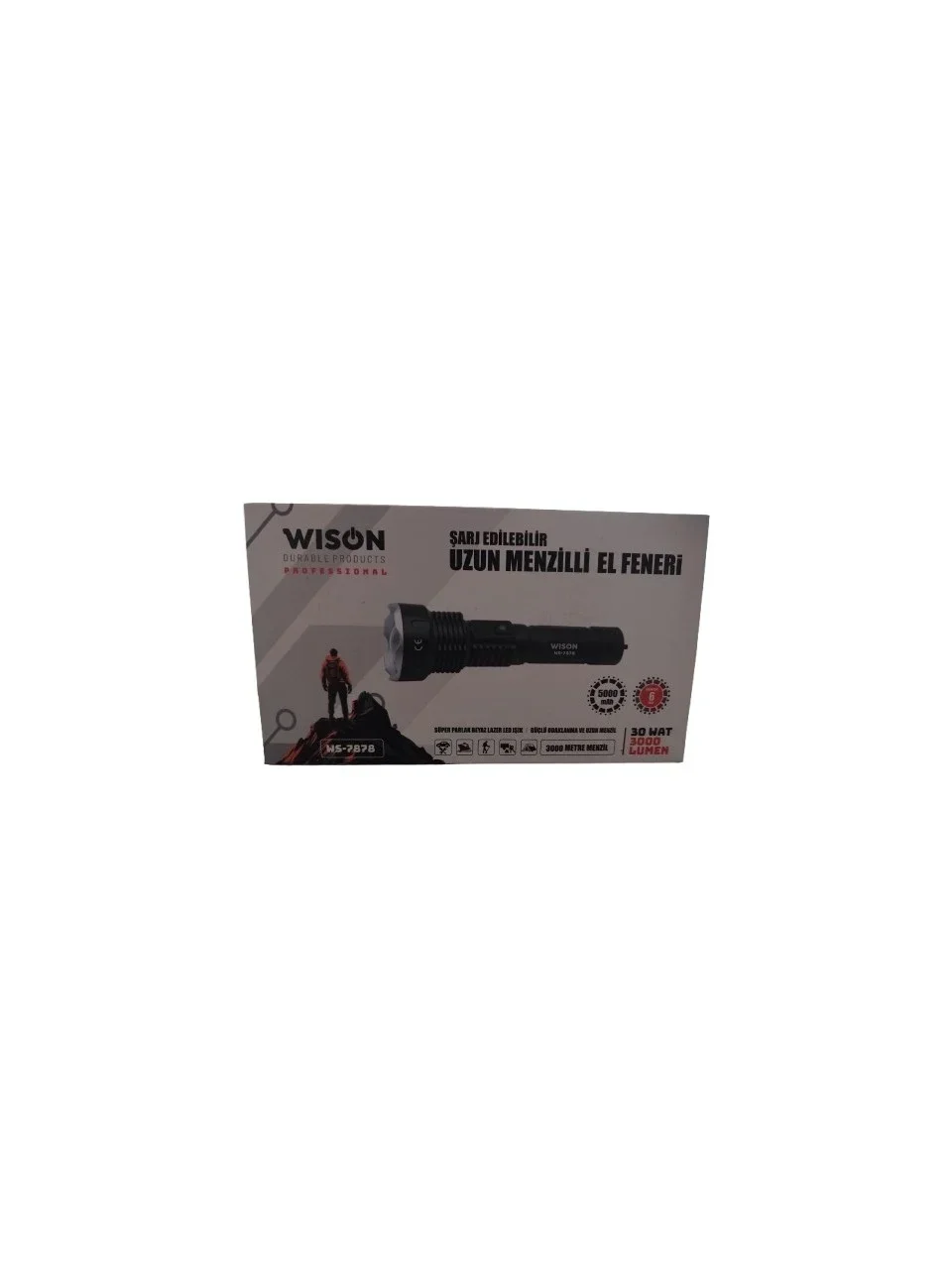 30 Watt 3000 Lümen Uzun Menzilli Fener Ws-7878 Bx40 Fiyatı, Yorumları ve Özellikleri