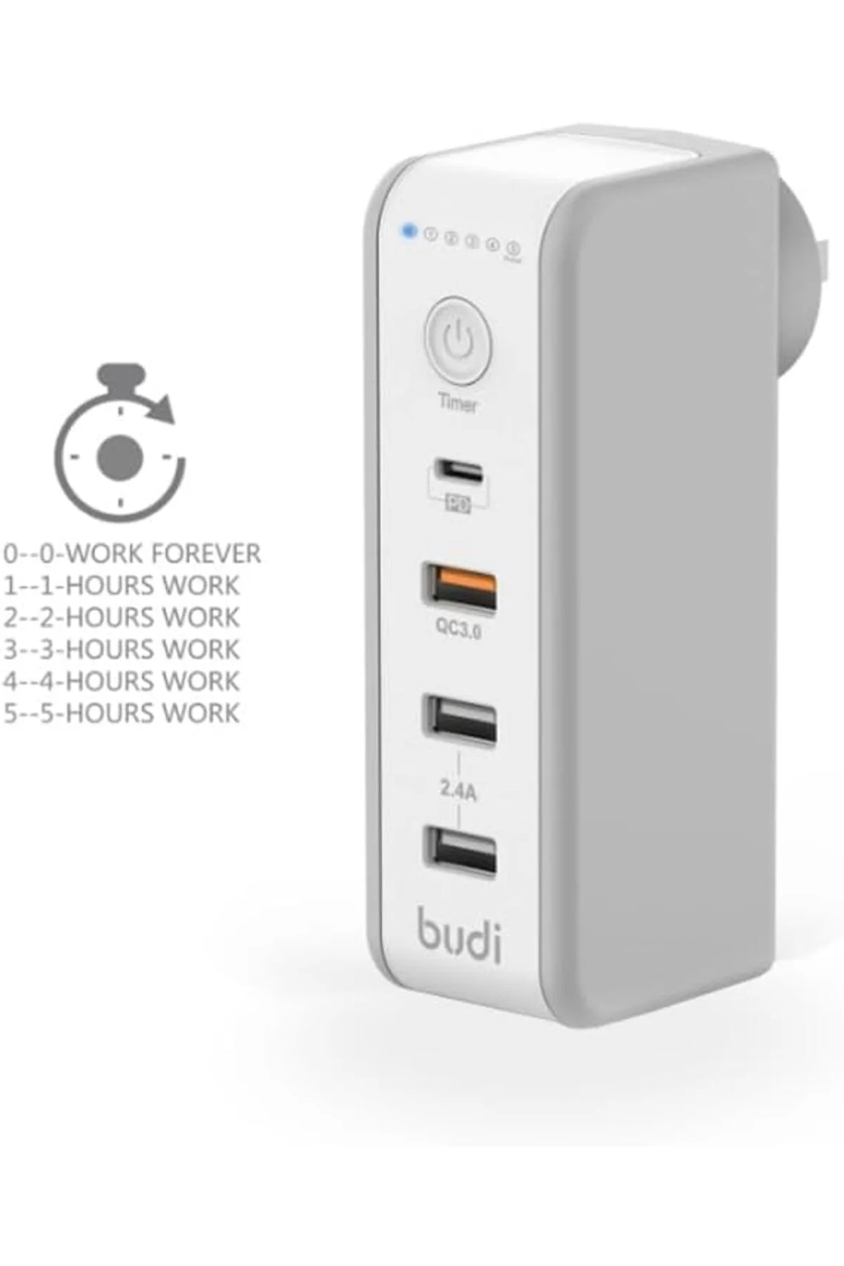 30 WATT PD18W Zaman Ayarlı USB Çıkışlı Priz 180 Derece Döndürüleb 30 WATT PD18W Zaman Ayarlı USB Çıkışlı Priz 180 Derece Döndürüleb