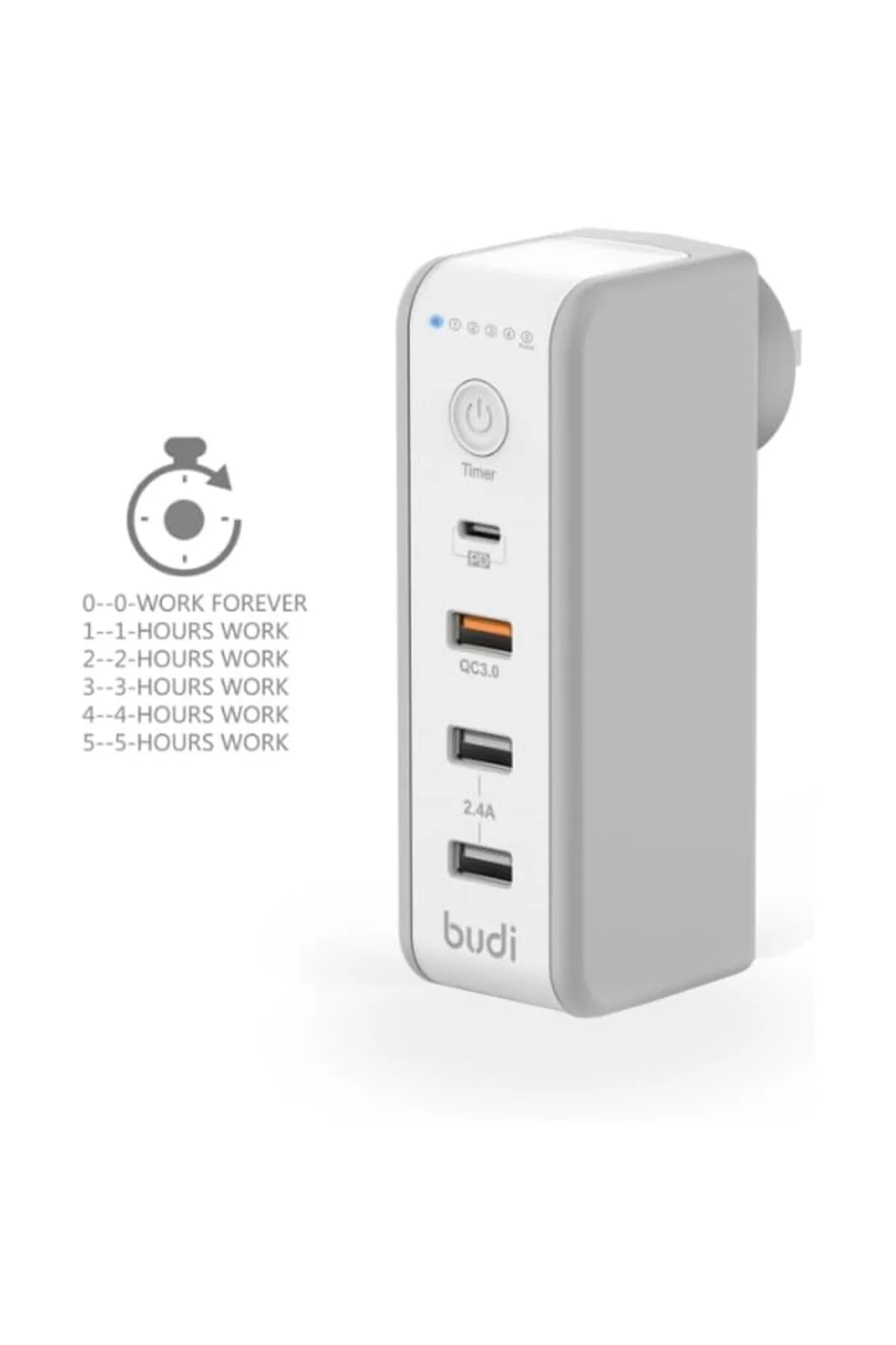 30 WATT PD18W Zaman Ayarlı USB Çıkışlı Priz 180 Derece Döndürüleb 30 WATT PD18W Zaman Ayarlı USB Çıkışlı Priz 180 Derece Döndürüleb