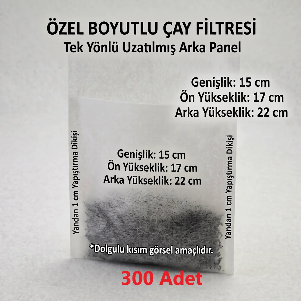 300 Adet Endüstriyel Demlik İçi Çay Filtresi Körüklü Kapaklı Çay Süzgeci Boş Demlik Poşeti Bonesi 15x22 cm Bitki Kış Çay Demleme Fiyatı, Yorumları ve Özellikleri