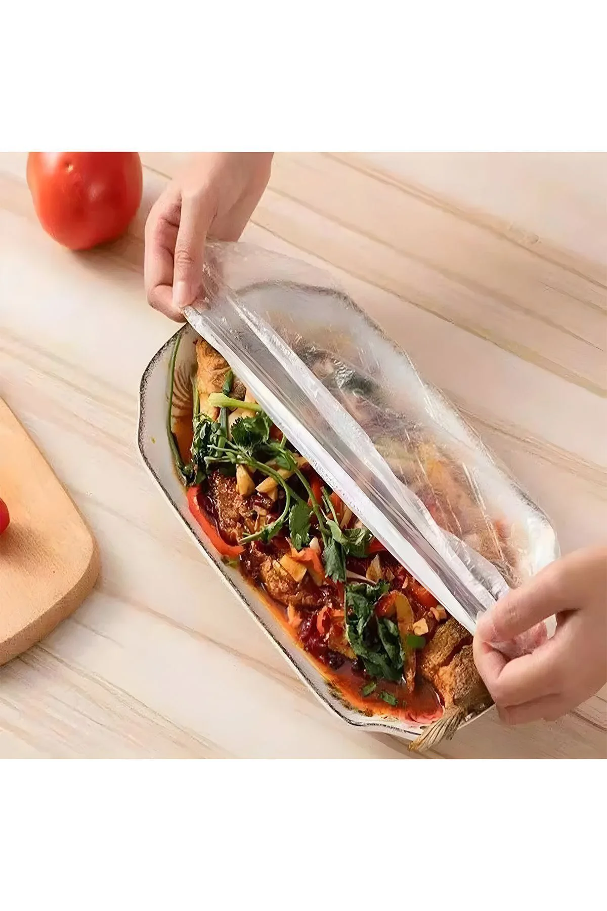 300 Adet Pratik Tazeliği Koruyan Tencere ve Tabak Bonesi | Çok Am