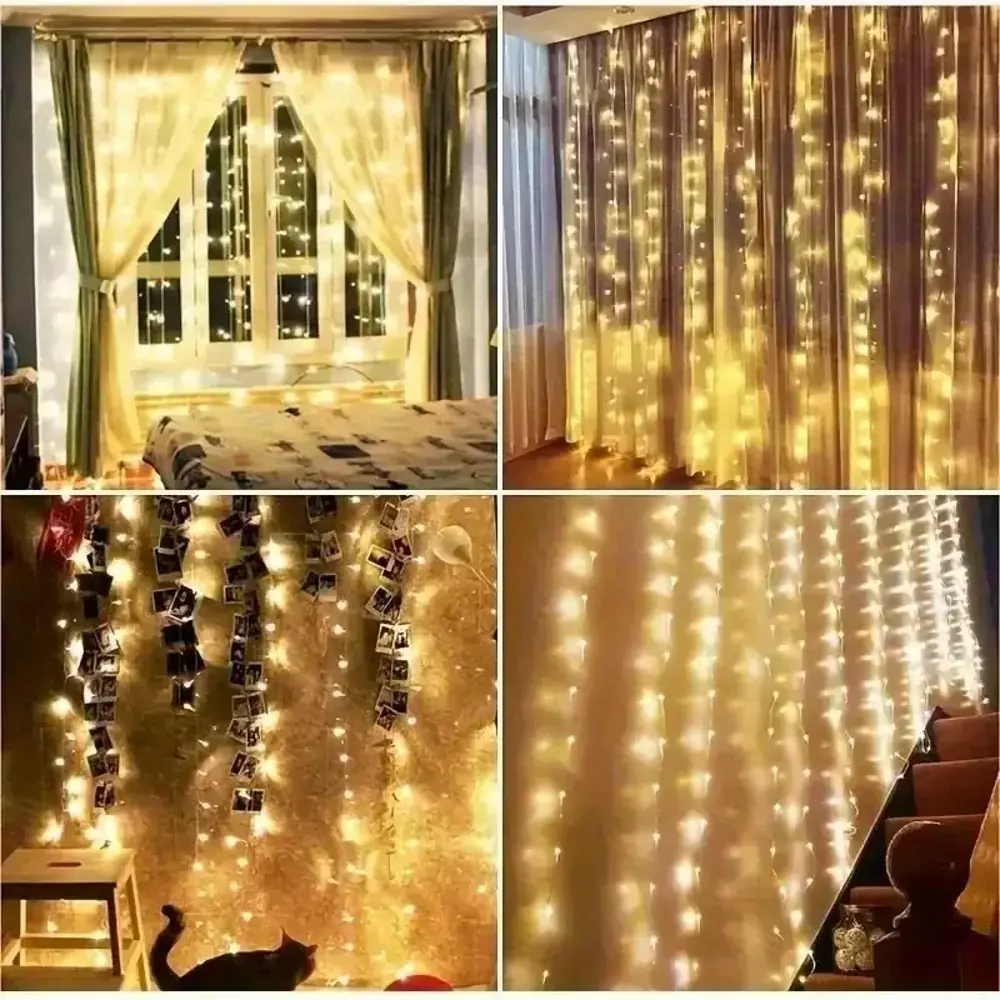 300 Ledli 10 Sarkıt Perde Led Işık-8 Fonksiyon, Uzaktan Kumandalı Fiyatı, Yorumları ve Özellikleri