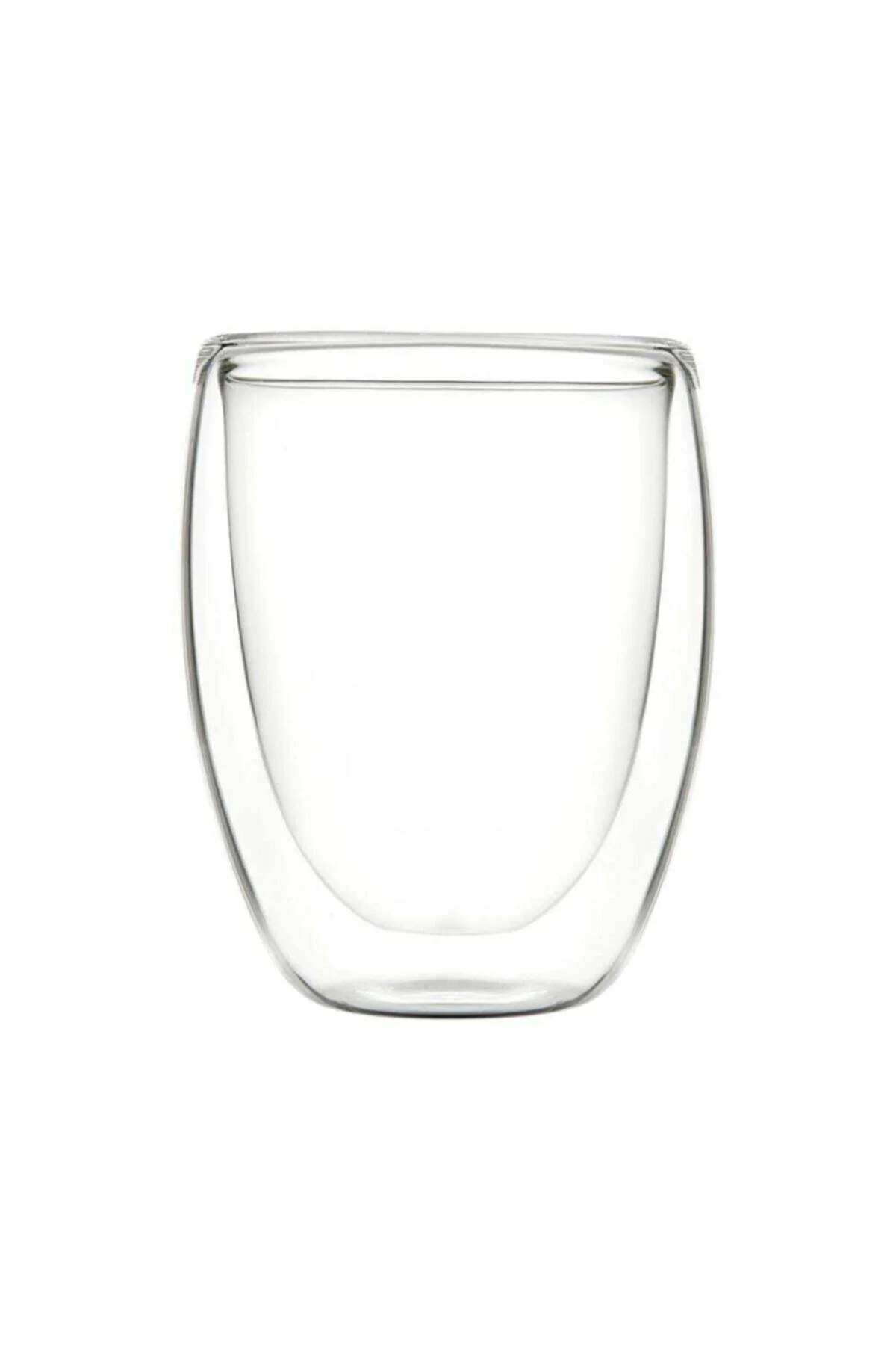 300 ml Çift Cidarlı Cam Şeffaf Bardak