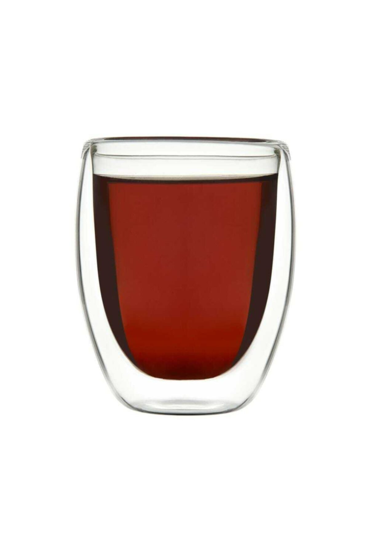 Elif Aksesuar 300 Ml Çift Cidarlı Cam Şeffaf Bardak