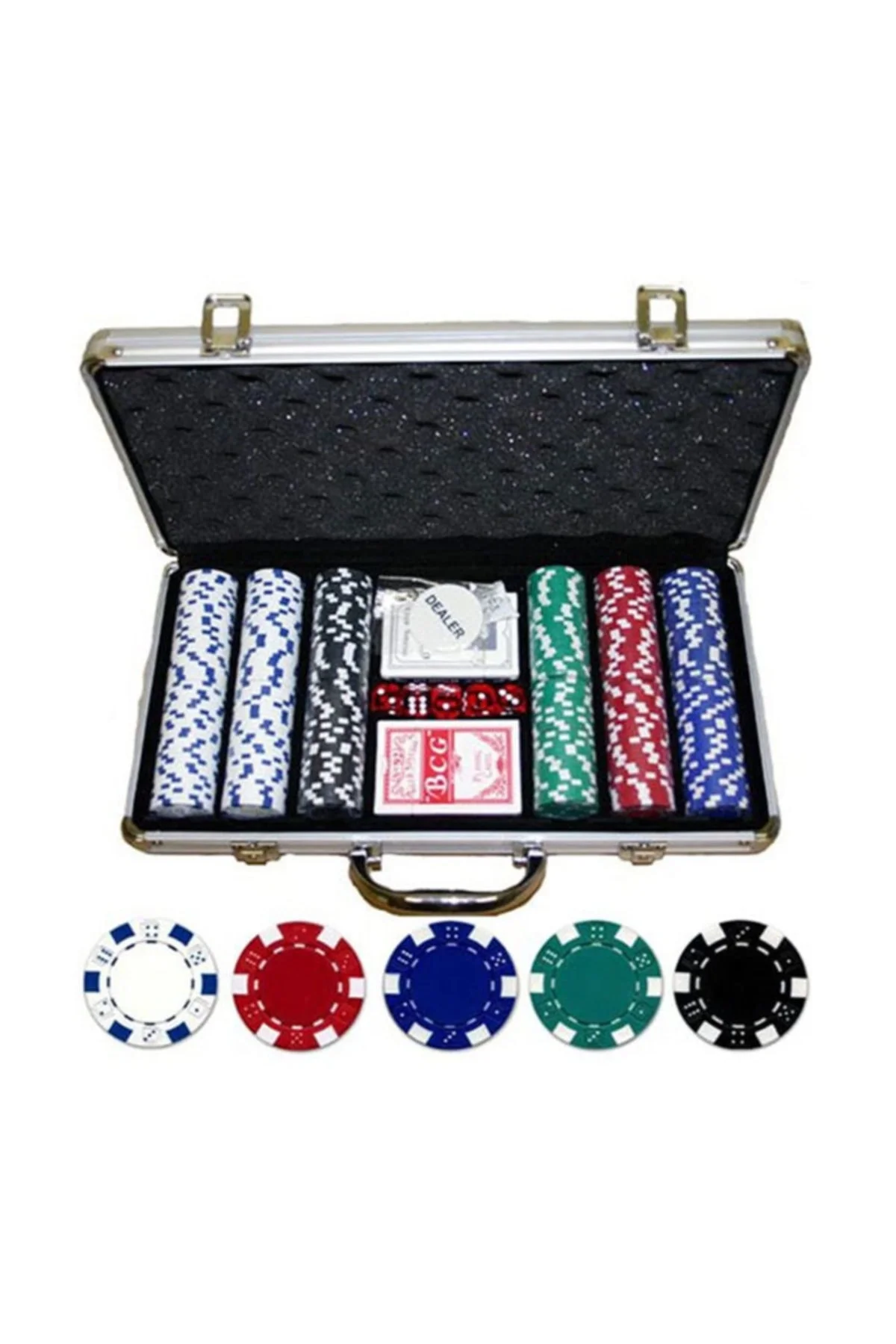 300 parçalı poker seti metal çantalı oyun takımı - Hobi &amp; Eğlence Diğer Takımları
