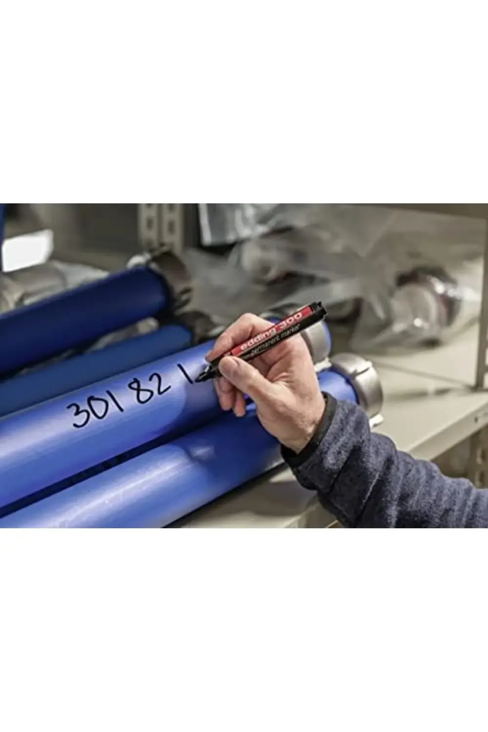 300 permanent markör siyah - 10 kalem - 1,5-3 mm yuvarlak uçlu 11