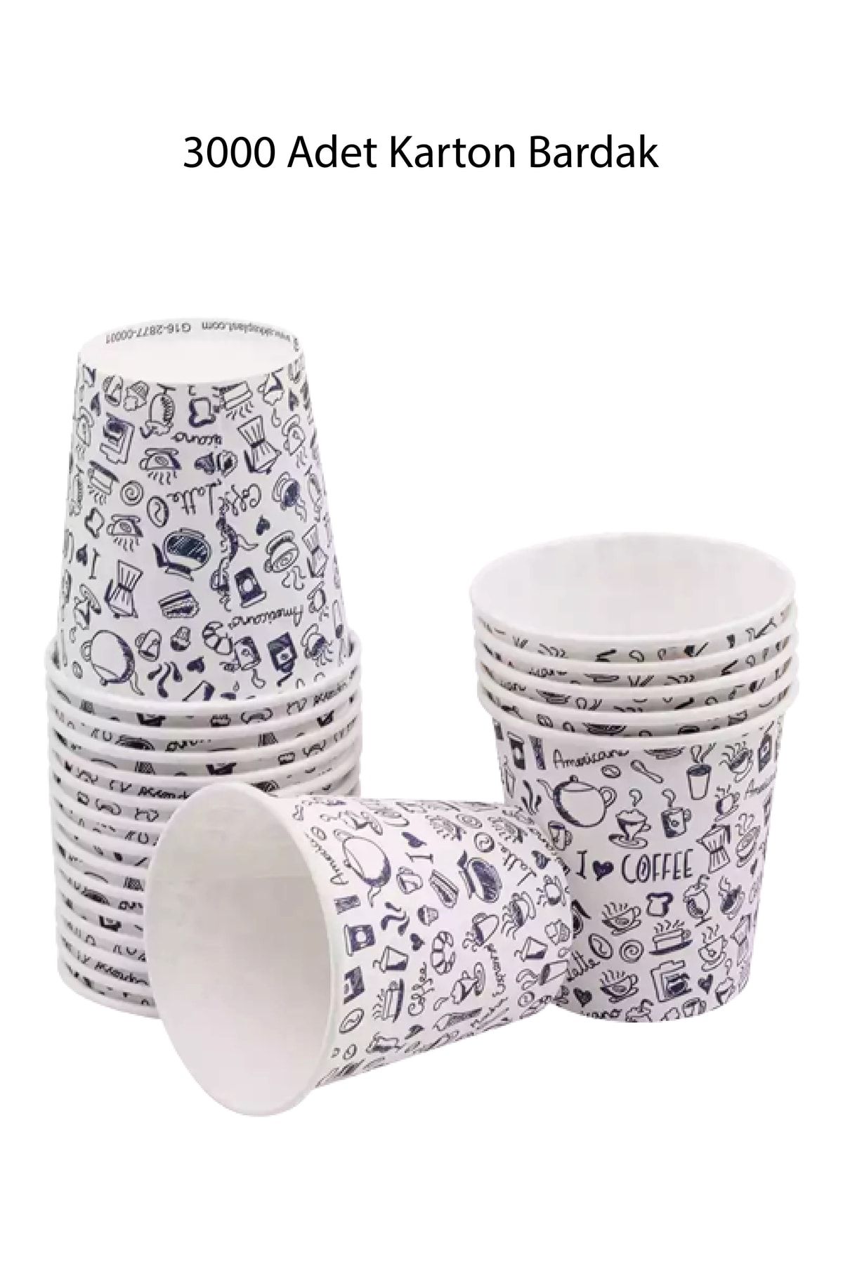Vonique Design 3000 Adet 7 Oz Karton Bardak