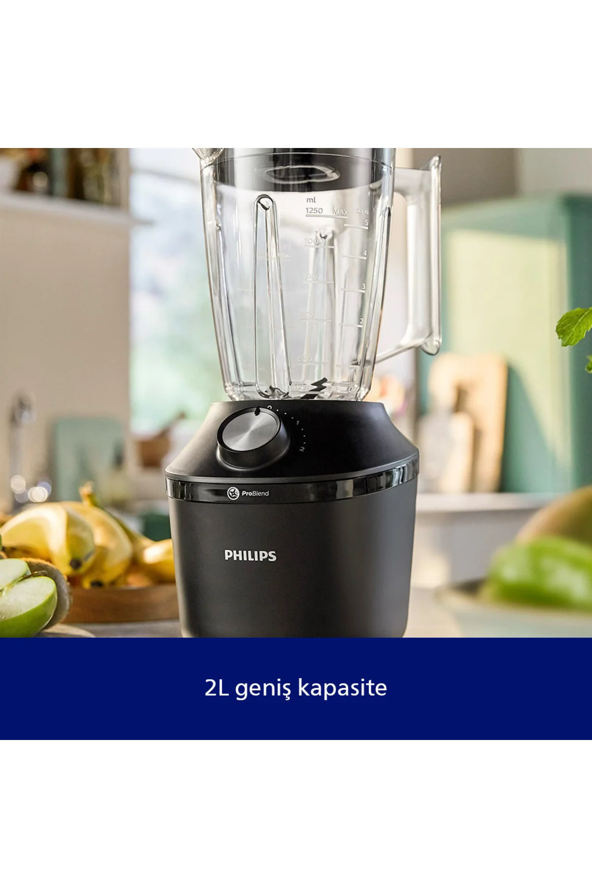 3000 Serisi Blender ProBlend Crush Teknolojisi 600W, 2 Litre Geniş Kapasite, 2 Hız Ayarı, HR2291/41 3000 Serisi Blender ProBlend Crush Teknolojisi 600W, 2 Litre Geniş Kapasite, 2 Hız Ayarı, HR2291/41