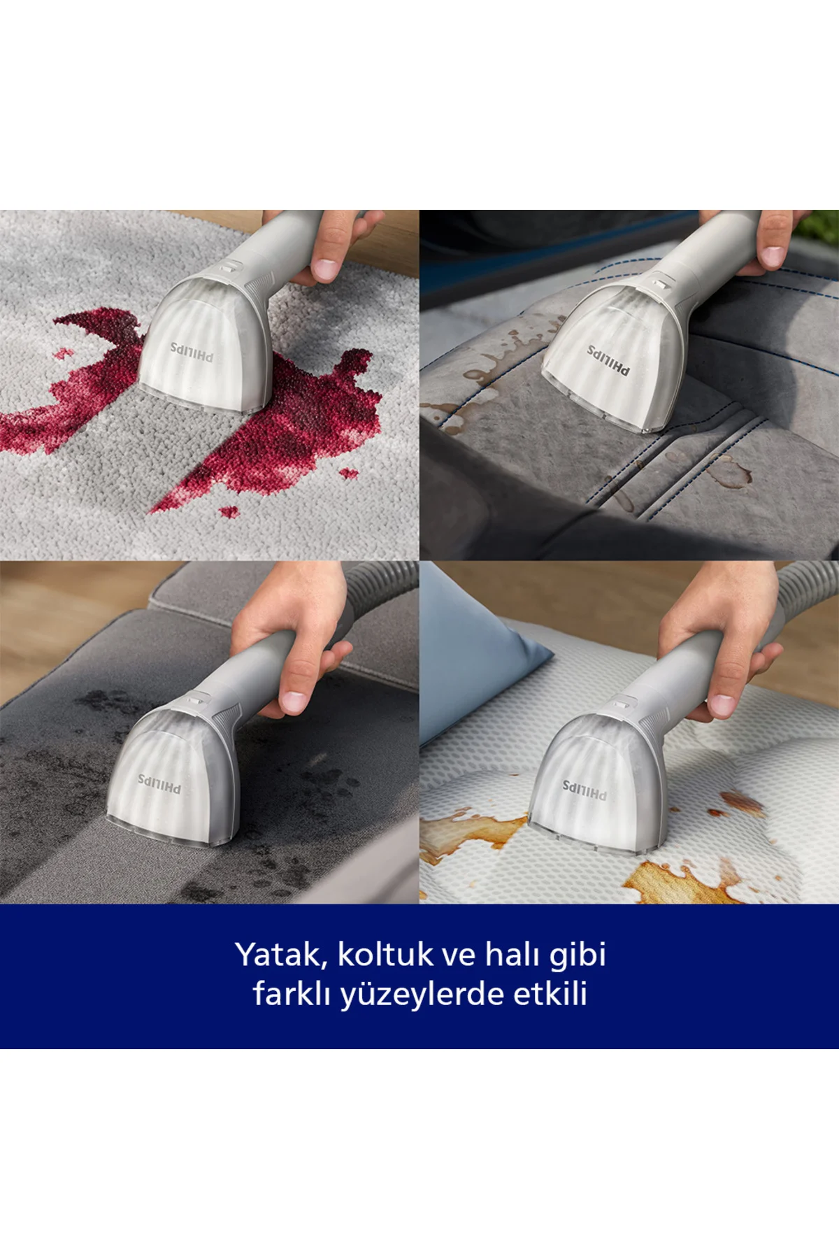 3000 Serisi Koltuk Yıkama&Leke Çıkarma Makinesi, Deterjan dahil, LED ekran, Kolay saklama, XW3192/11