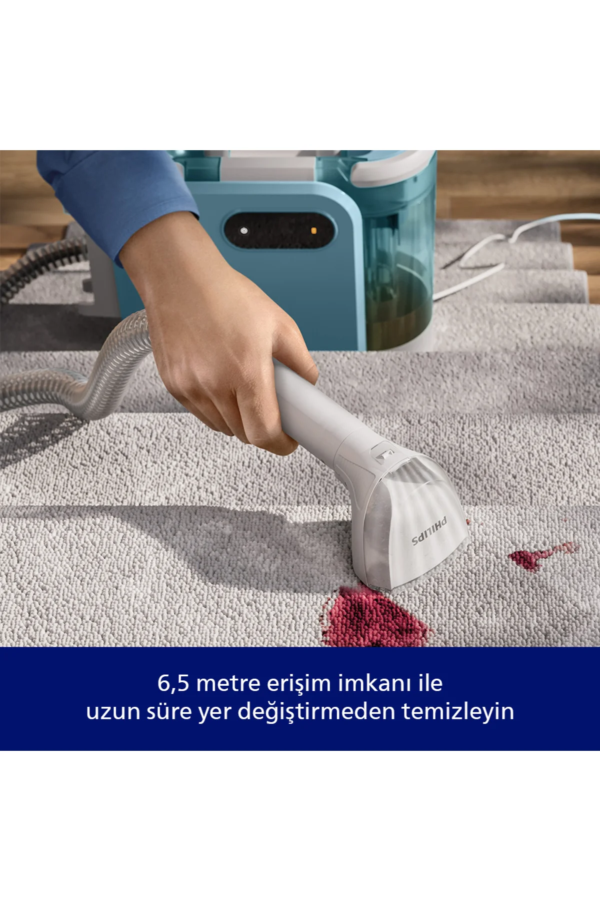 3000 Serisi Koltuk Yıkama&Leke Çıkarma Makinesi, Deterjan dahil, LED ekran, Kolay saklama, XW3192/11