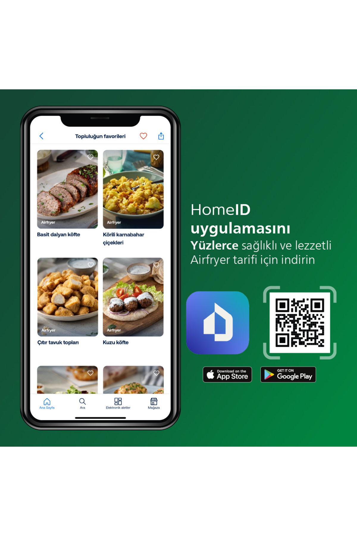 3000 Serisi L Airfryer, 0.8kg, 4.1L Kapasiteli Hazne, Siyah, HD92