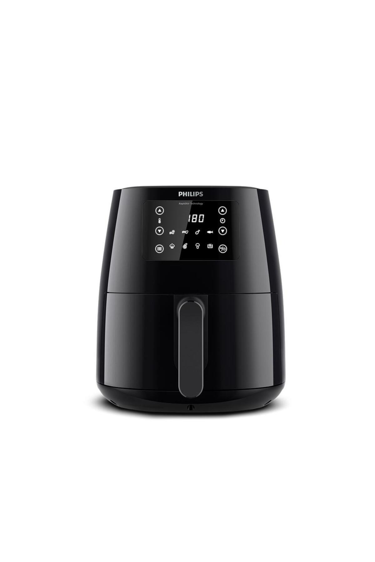 3000 Serisi L Airfryer, 0.8kg, 4.1L Kapasiteli Hazne, Siyah, HD92