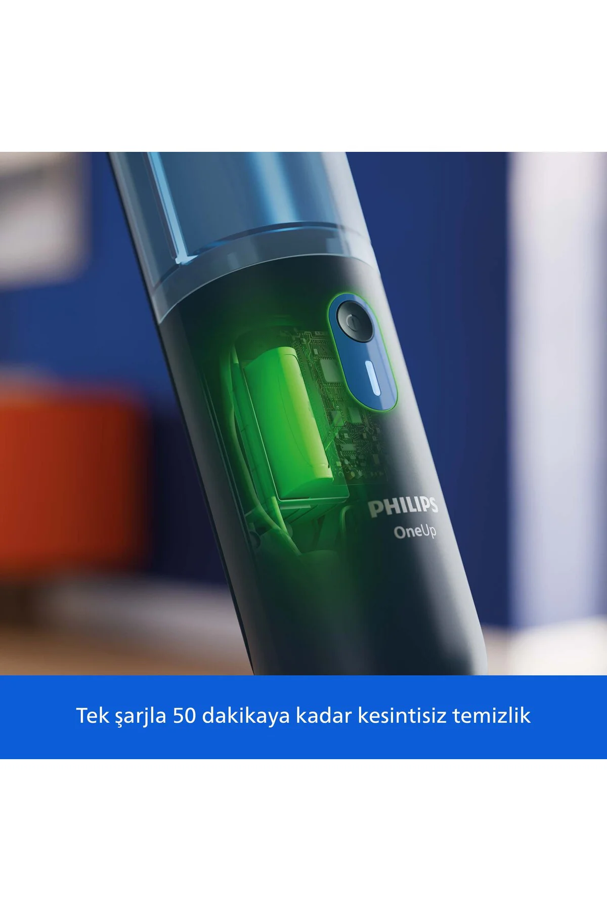 3000 Serisi OneUp Elektrikli Mop, 360 derece başlık ile zahmetsiz kullanım, XV3101/01