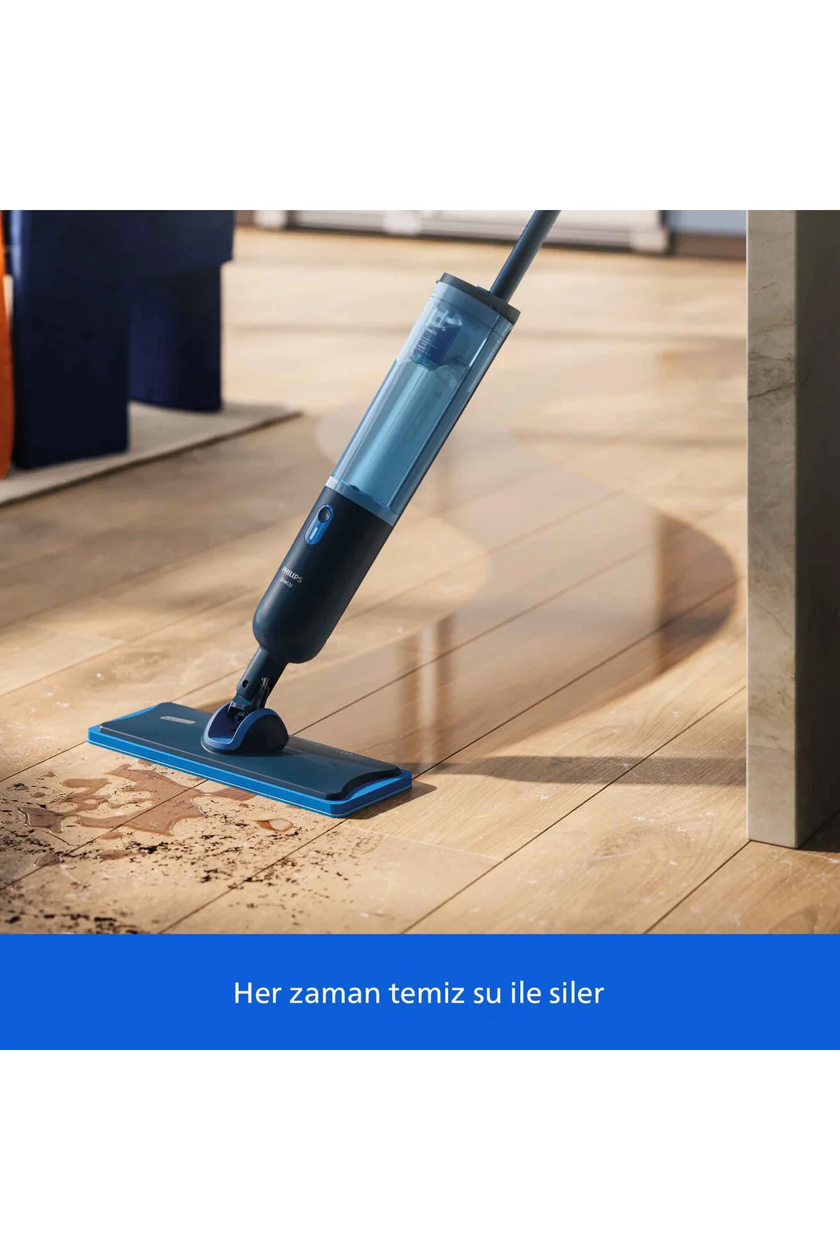 3000 Serisi OneUp Elektrikli Mop, 360 derece başlık ile zahmetsiz kullanım, XV3101/01