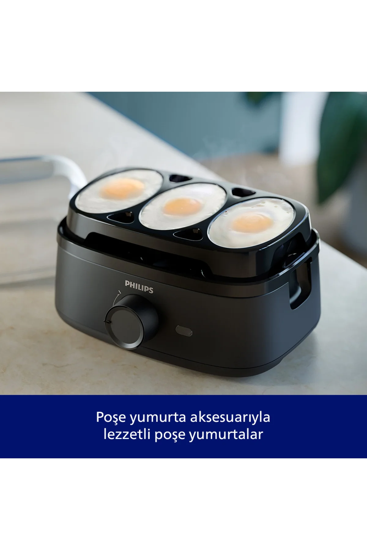 3000 Serisi Yumurta Pişirici Farklı Pişirme Kademesi, Aile Boyutu, 400 W Güç, Siyah Renk, HD9137/90 Fiyatı, Yorumları ve Özellikleri