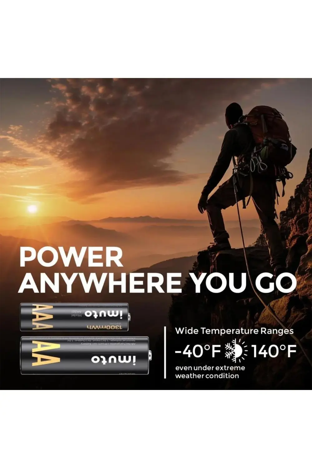 3000mWh AA & 1300mWh AAA Lityum Şarjlı Pil Seti (4+4) Yuvalı Şarj