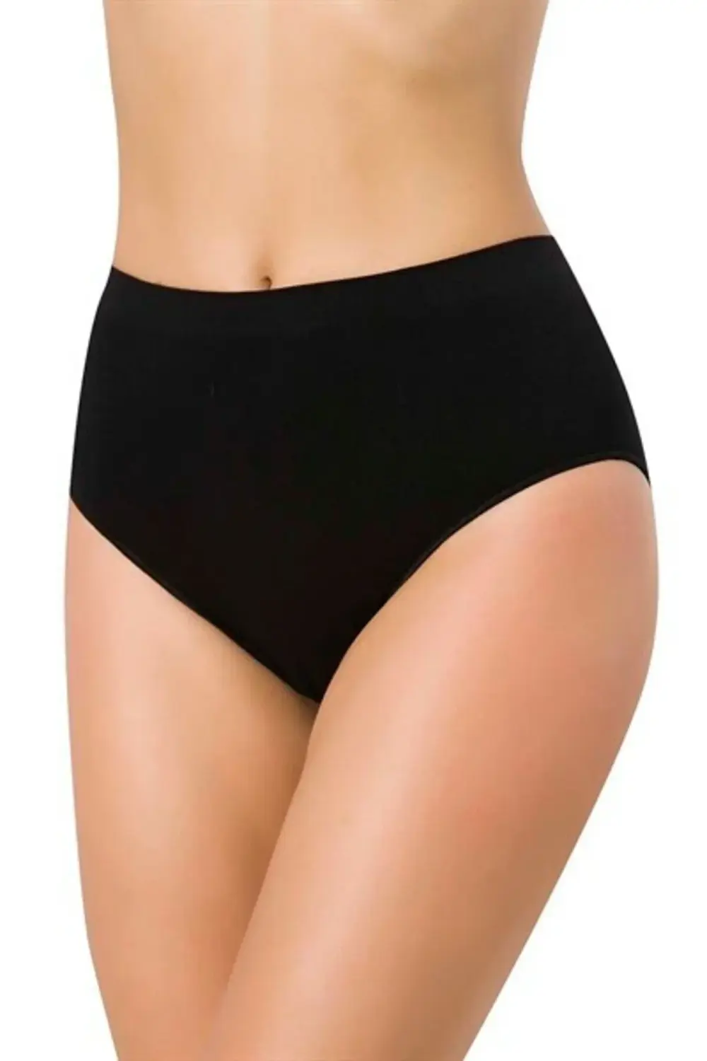 3002 Seamless Mama Slip Siyah