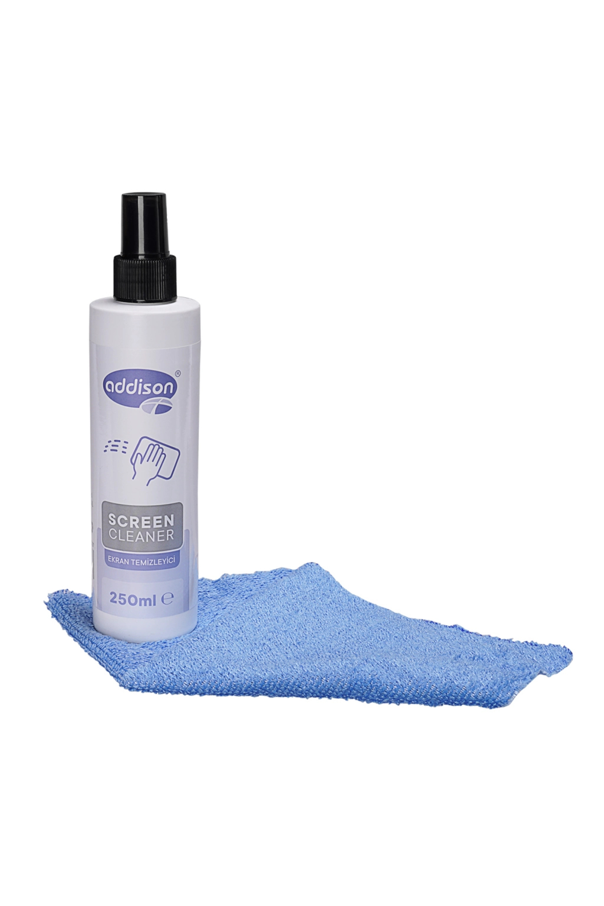 300871, Ekran Temizleyici Sprey 250ml. Microfiber Bez İle Birlikt