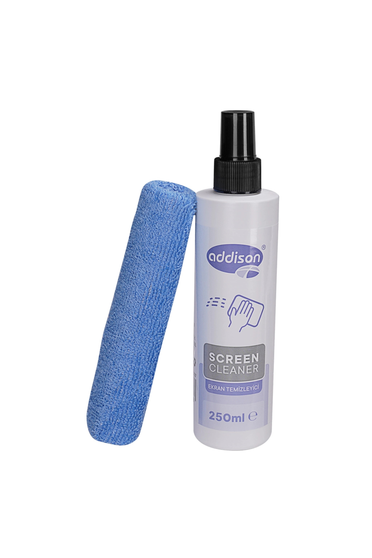300871, Ekran Temizleyici Sprey 250ml. Microfiber Bez İle Birlikt