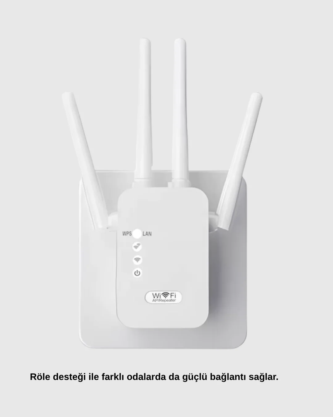 300Mbps WiFi Menzil Genişletici 4 Antenli WPA3 Güvenlikli Priz Ti