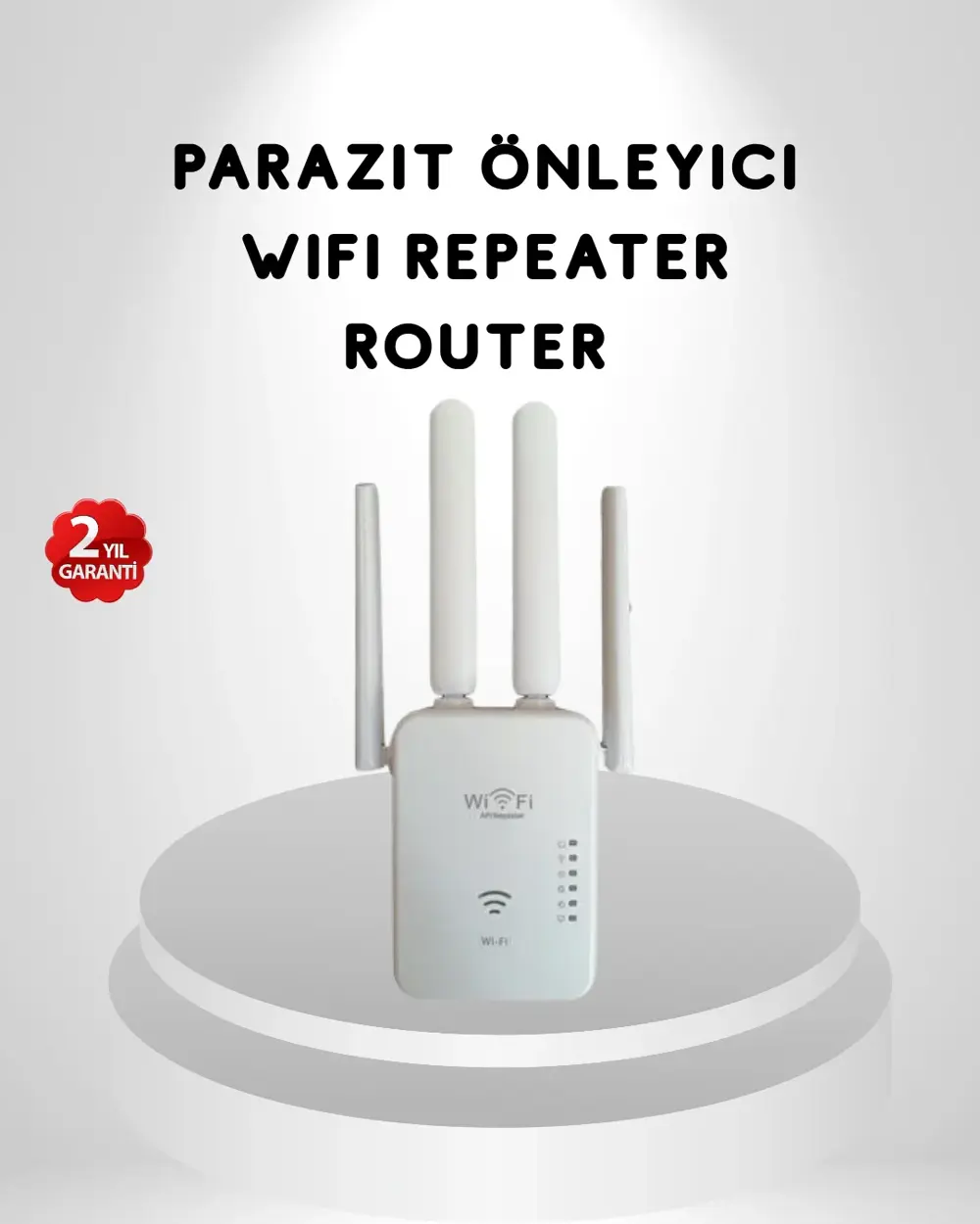 300Mbps WiFi Menzil Genişletici 4 Antenli WPA3 Güvenlikli Priz Ti