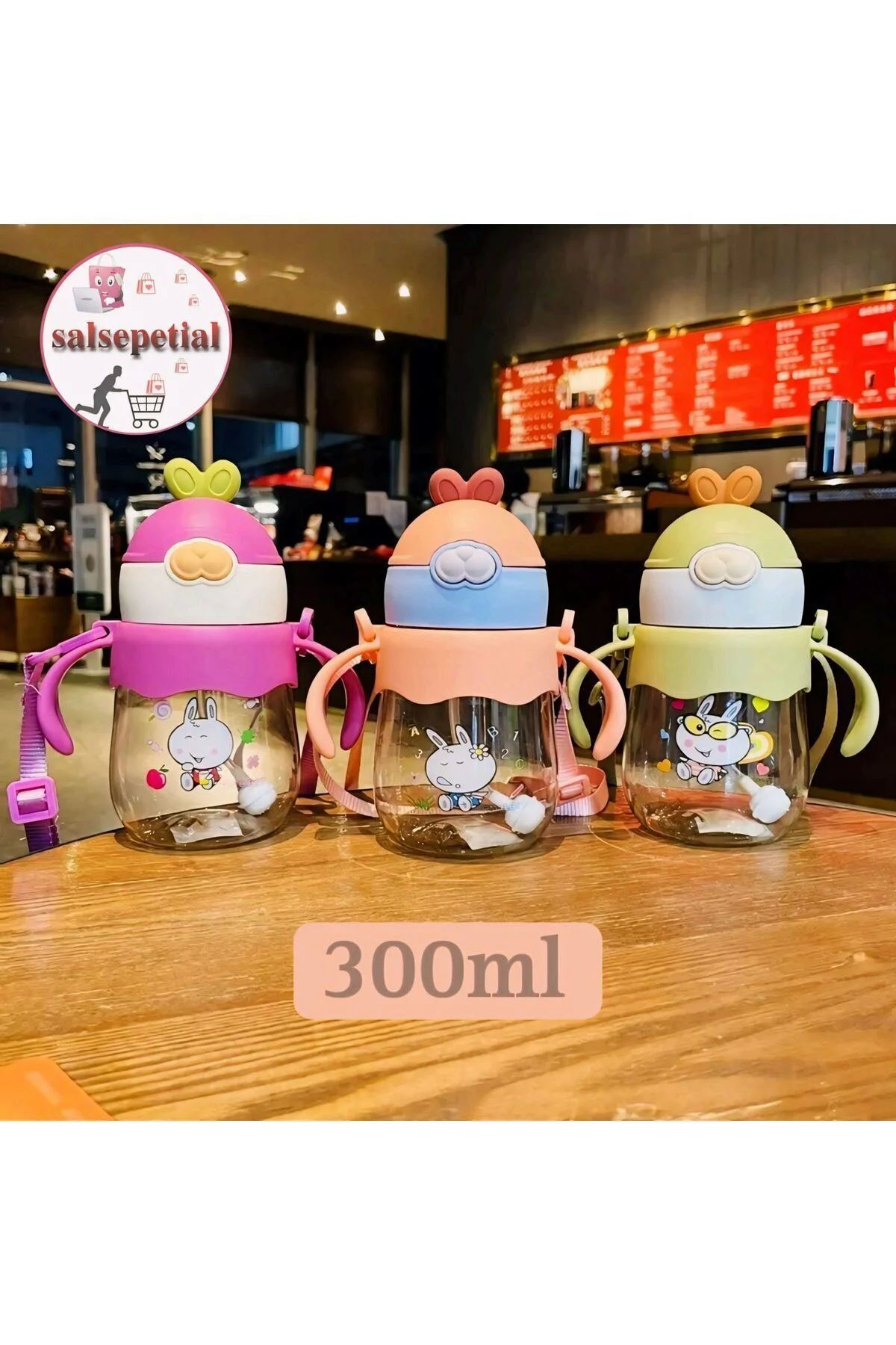 300ml Figürlü Pipeti Suluk Bebek Matara Askılı Sevimli Su Şişesi Bebek Pipetli Biberon Matara Fiyatı, Yorumları ve Özellikleri