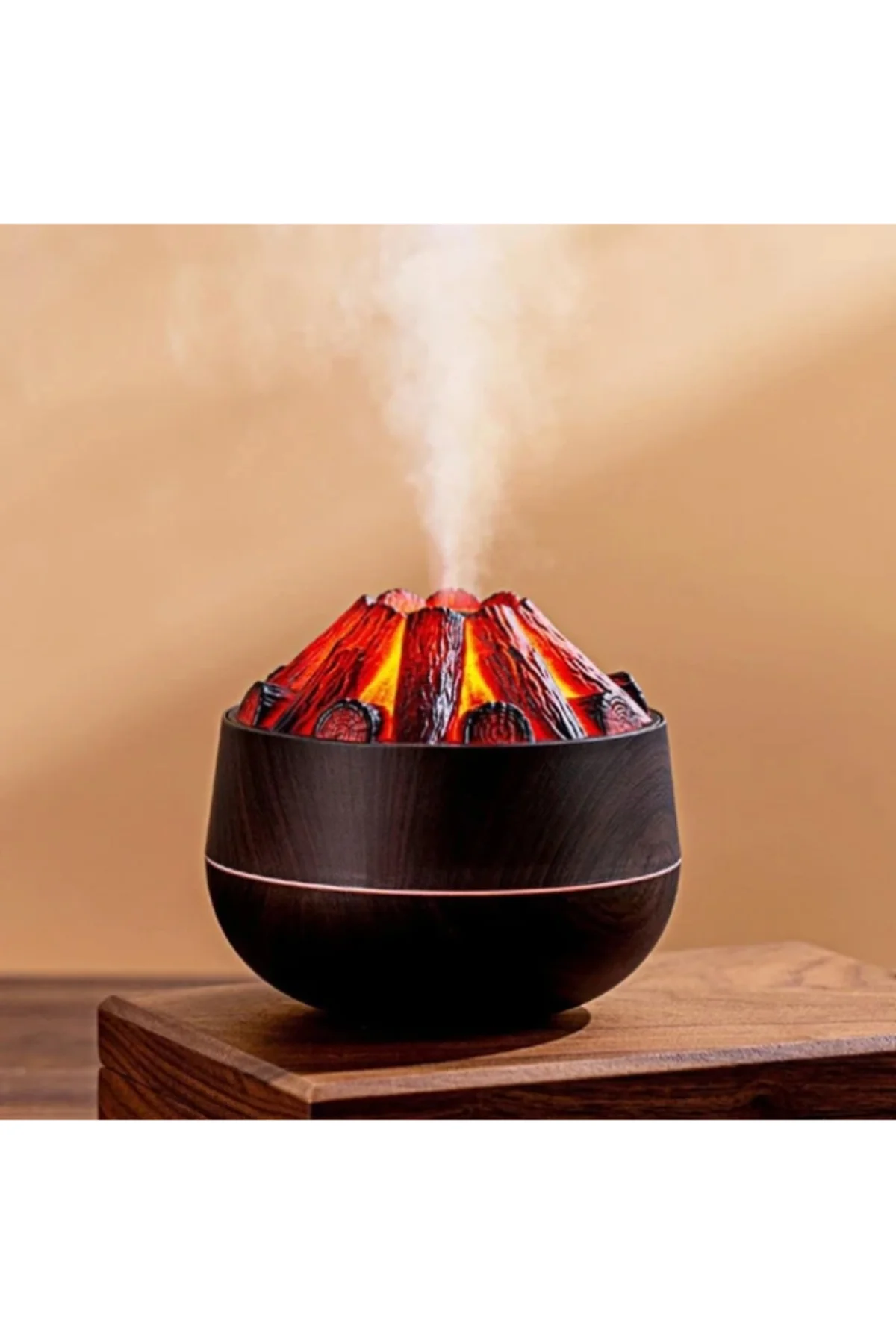 300ml Şenlik Ateşi Uçucu Yağ Difüzörü, Romantik Atmosfer, Aromaterapi (Koyu)