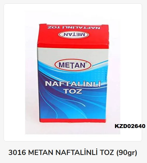 3016   Metan Toz Naftalin 80gr