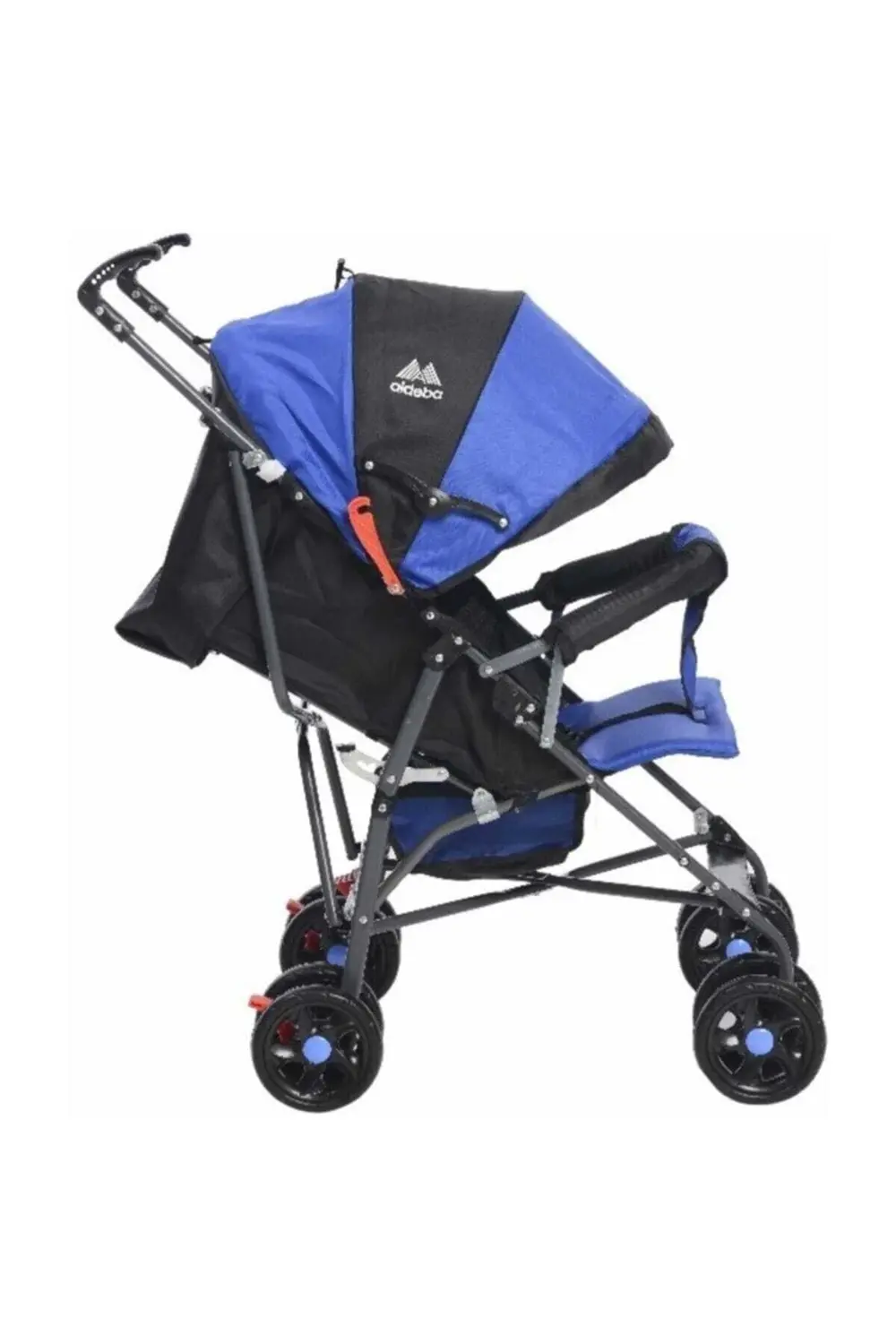 3018 Tam Yatarlı Baston Bebek Arabası - Mavi /