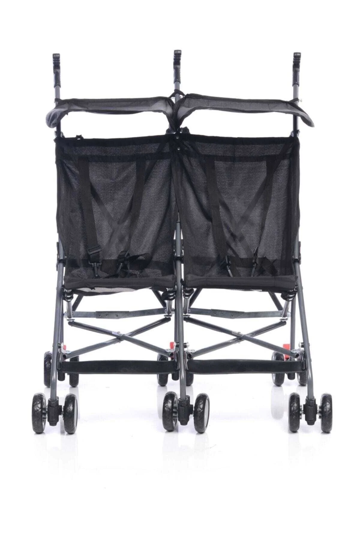 3030 İkiz Pratik Bebek Arabası - Siyah /