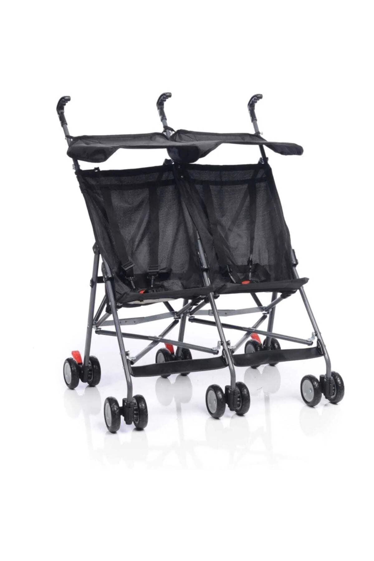3030 İkiz Pratik Bebek Arabası - Siyah /