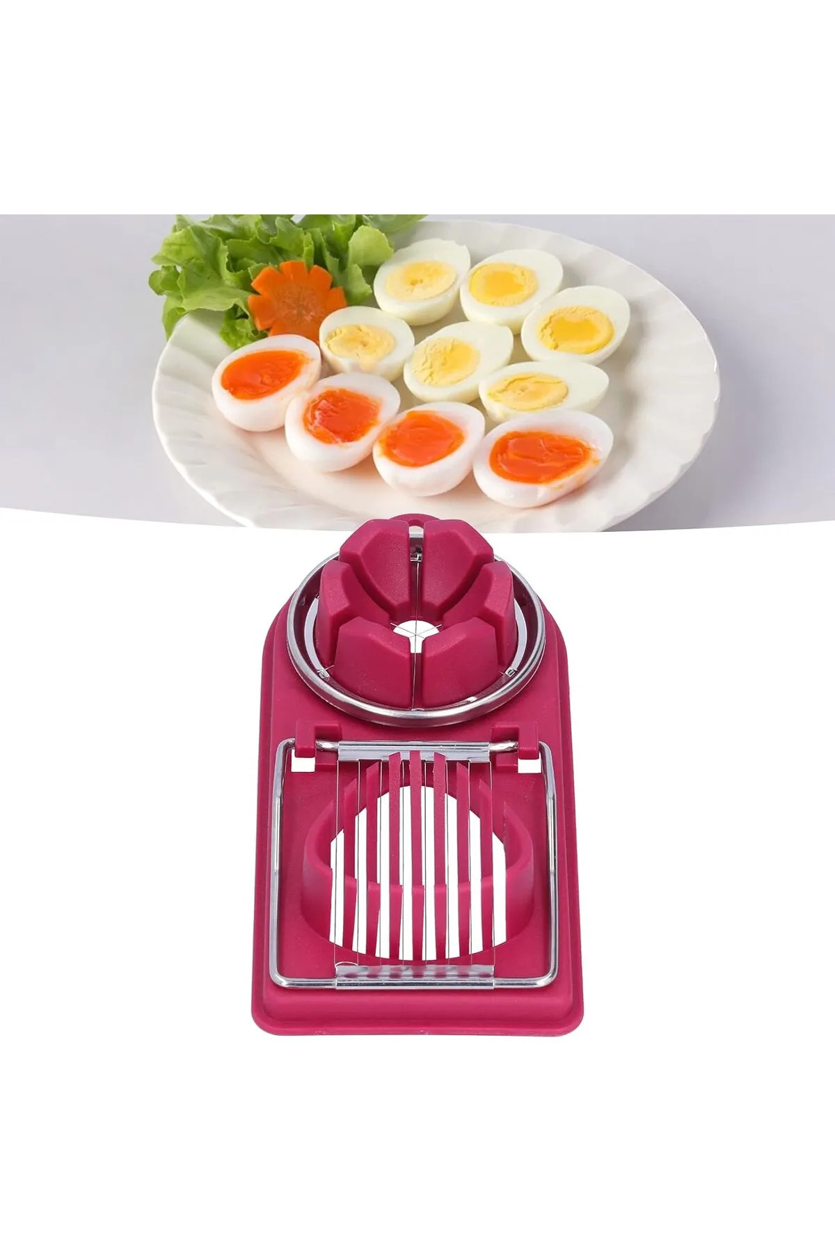 304 Paslanmaz Çelik Yumurta Muz Çilek Salata  Dilimleme Doğrama K