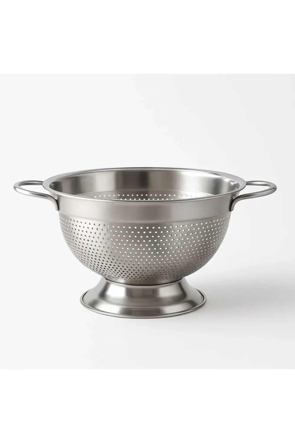 304 Paslanmaz Çelik Süzgeç - Kulplu Ayaklı Tasarım | Makarna, Seb