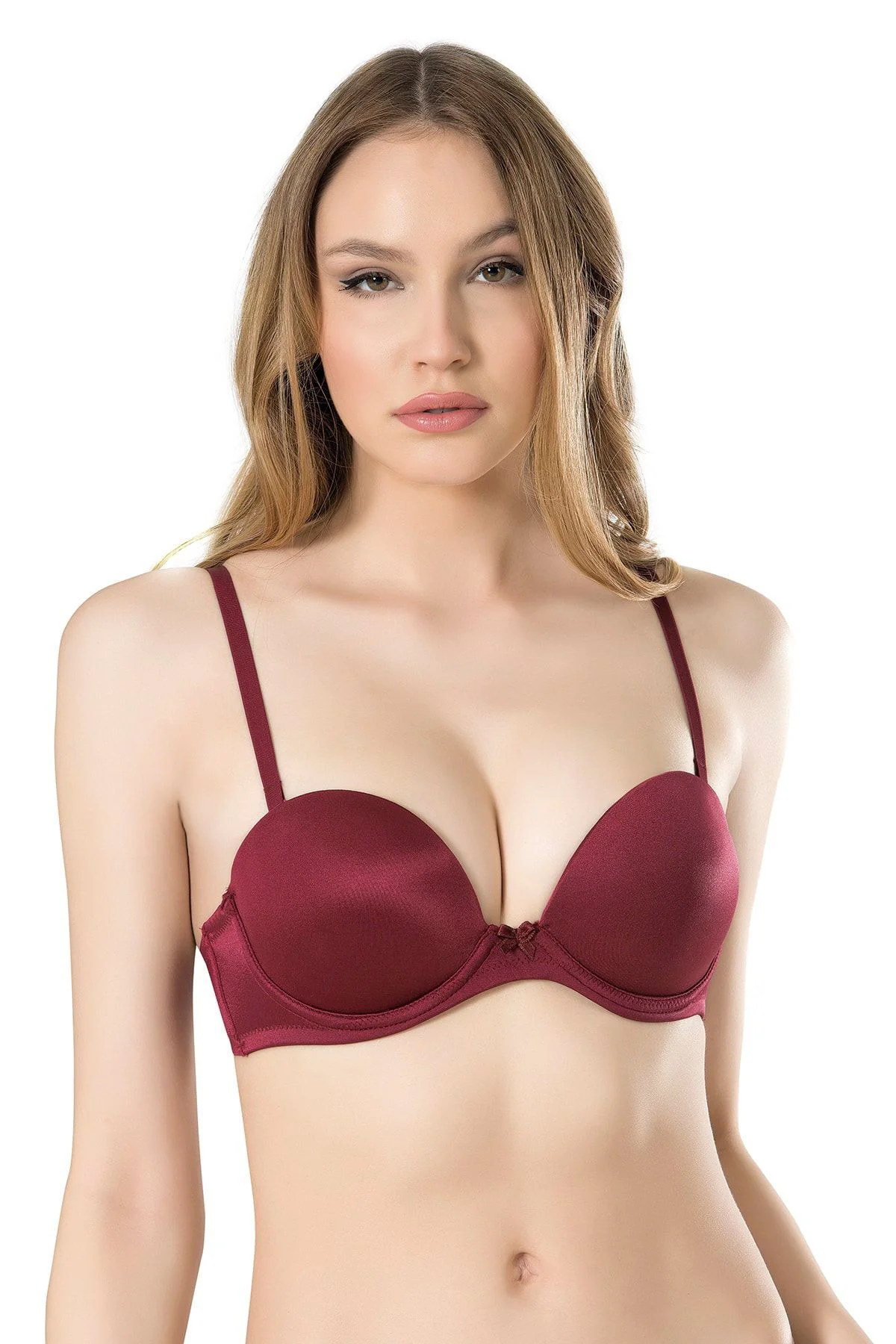 3040 Basic Duble Dolgulu Straplez Tek Sütyen