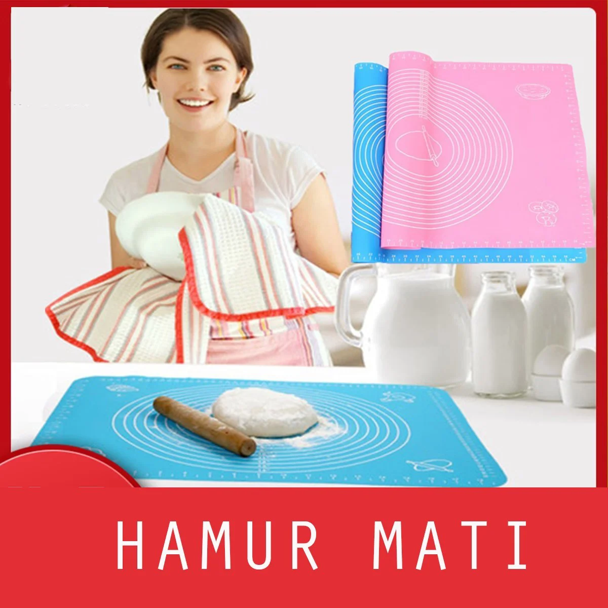 30*40 cm Hamur Matı Silikon Ölçekli Kullanımı Kolay Hamur Açma Matı 30*40 cm Hamur Matı Silikon Ölçekli Kullanımı Kolay Hamur Açma Matı Fiyatı, Yorumları ve Özellikleri