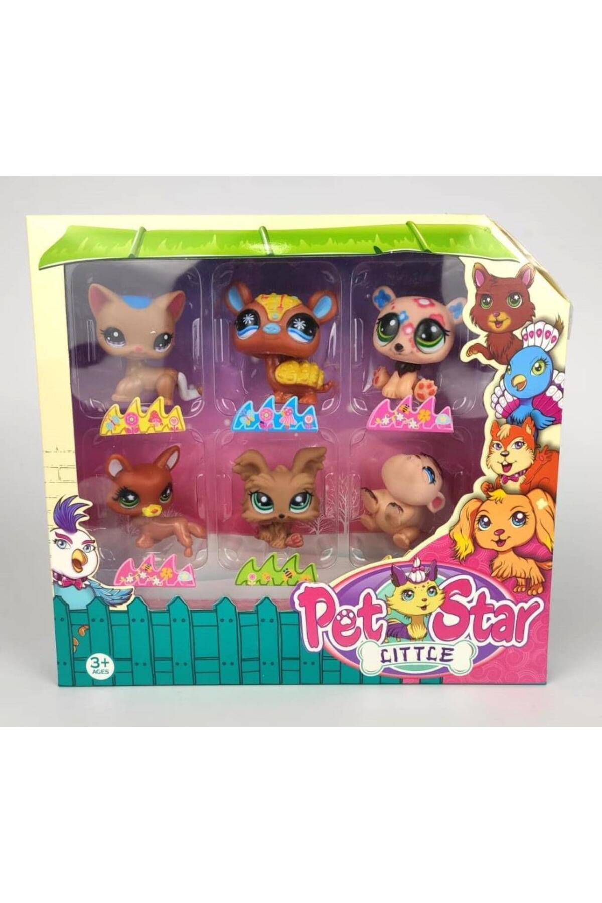 3046A2/3 - PET STAR 6 LI MİNİŞ SET KUTULU (Lisinya)