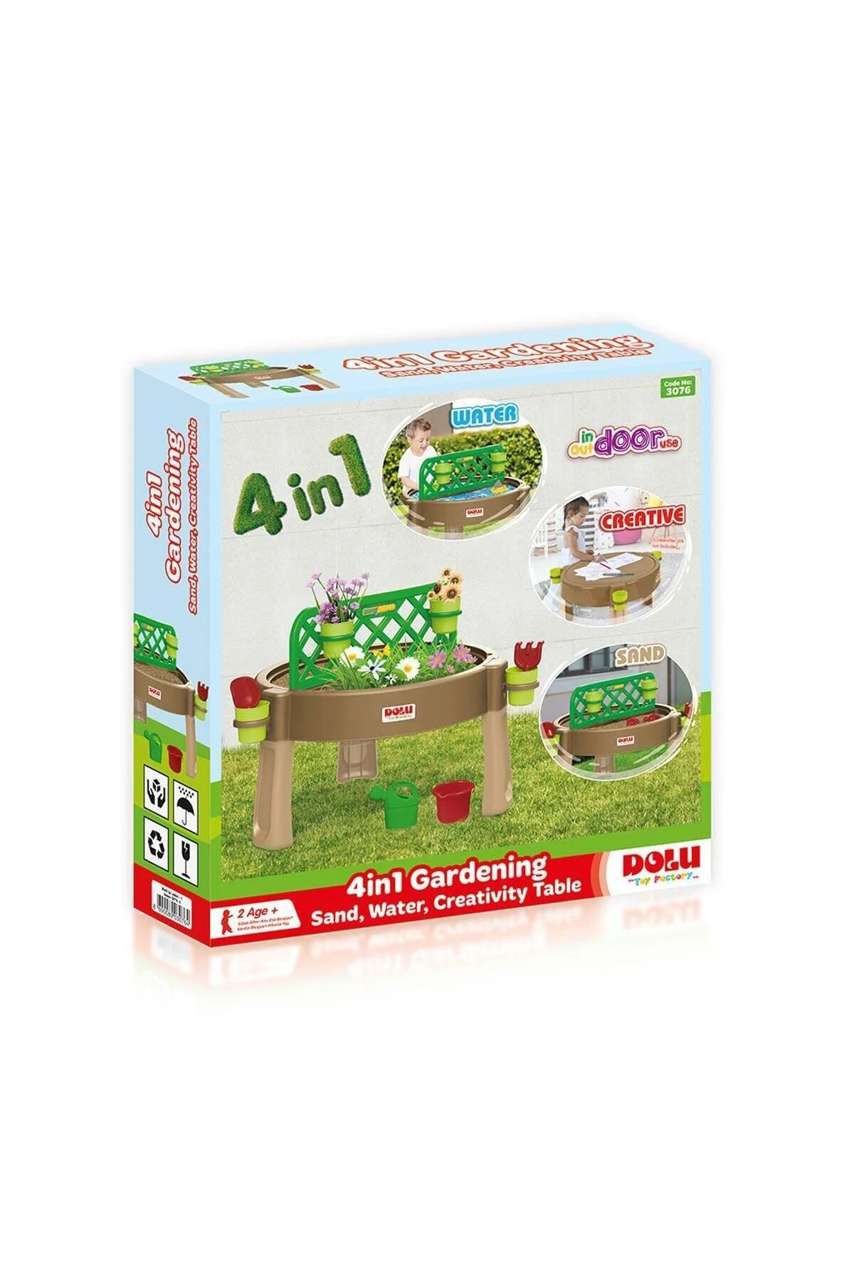 3076 Kum Su Aktivite Masası 4 Ü 1 Arada -Dolu